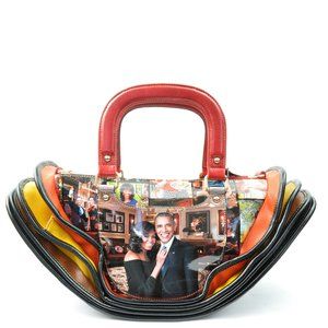 Obama Magazine Cover Accordion Satchel